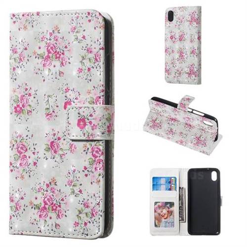 Roses Flower 3D Painted Leather Phone Wallet Case for Mi Xiaomi Redmi 7A