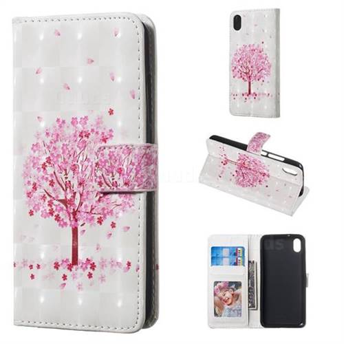 Sakura Flower Tree 3D Painted Leather Phone Wallet Case for Mi Xiaomi Redmi 7A