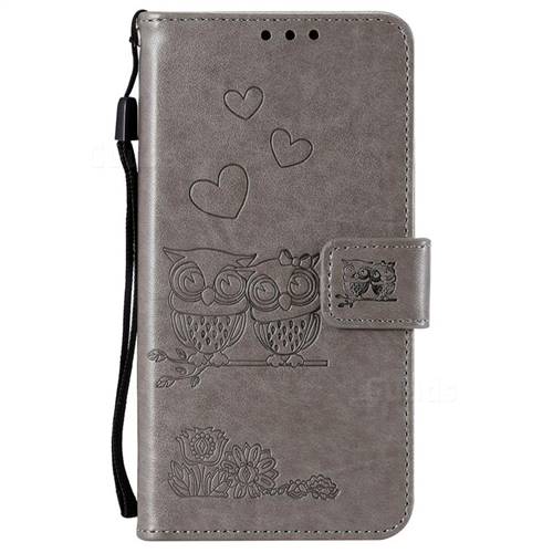 Embossing Owl Couple Flower Leather Wallet Case For Mi Xiaomi Redmi 7a