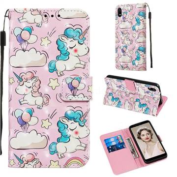 Angel Pony 3D Painted Leather Wallet Case for Mi Xiaomi Redmi 7A