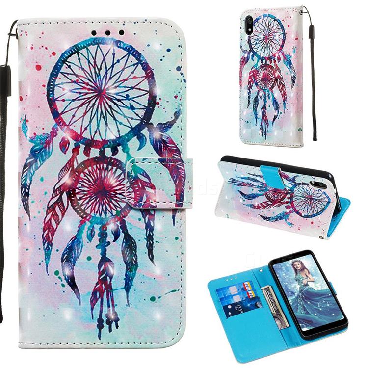ColorDrops Wind Chimes 3D Painted Leather Wallet Case for Mi Xiaomi Redmi 7A