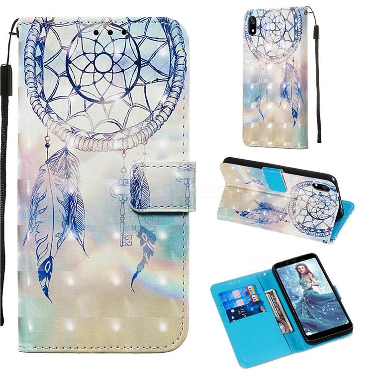 Fantasy Campanula 3D Painted Leather Wallet Case for Mi Xiaomi Redmi 7A