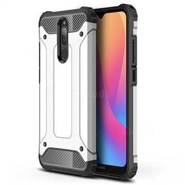 King Kong Armor Premium Shockproof Dual Layer Rugged Hard Cover for Mi Xiaomi Redmi 8 - White