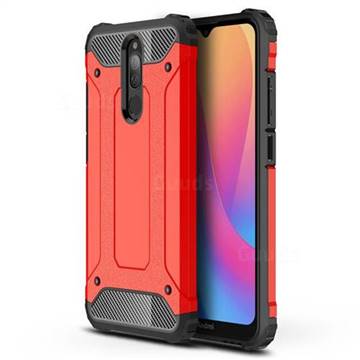 King Kong Armor Premium Shockproof Dual Layer Rugged Hard Cover for Mi Xiaomi Redmi 8 - Big Red