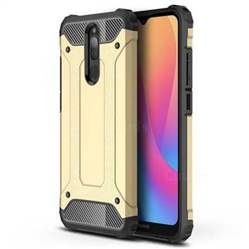 King Kong Armor Premium Shockproof Dual Layer Rugged Hard Cover for Mi Xiaomi Redmi 8 - Champagne Gold