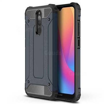 King Kong Armor Premium Shockproof Dual Layer Rugged Hard Cover for Mi Xiaomi Redmi 8 - Navy