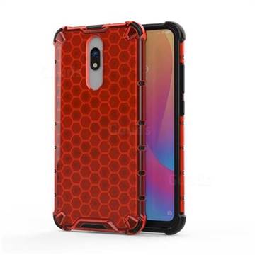 Honeycomb TPU + PC Hybrid Armor Shockproof Case Cover for Mi Xiaomi Redmi 8 - Red