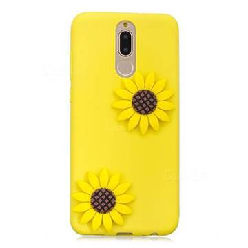 Yellow Sunflower Soft 3D Silicone Case for Mi Xiaomi Redmi 8