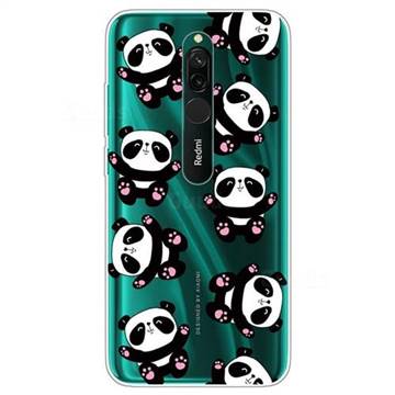 Hug Panda Super Clear Soft TPU Back Cover for Mi Xiaomi Redmi 8