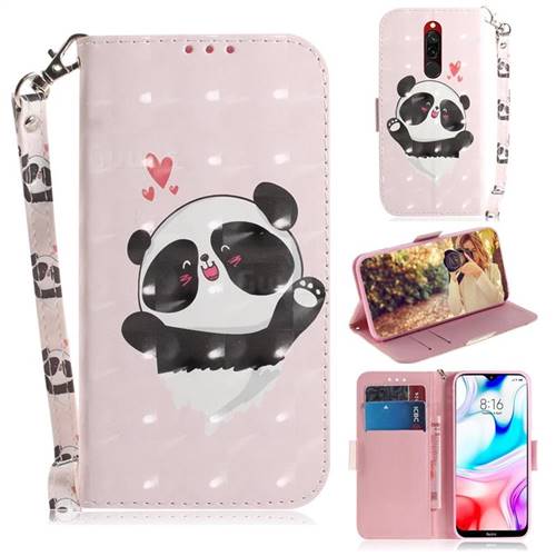 Heart Cat 3D Painted Leather Wallet Phone Case for Mi Xiaomi Redmi 8