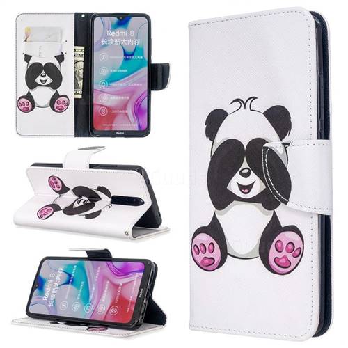 Lovely Panda Leather Wallet Case for Mi Xiaomi Redmi 8