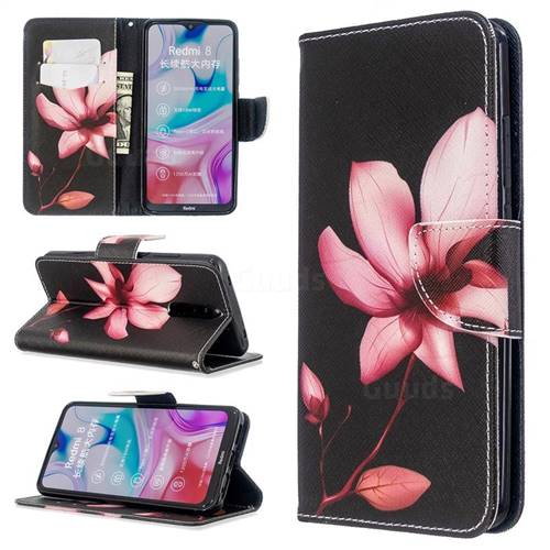 Lotus Flower Leather Wallet Case for Mi Xiaomi Redmi 8