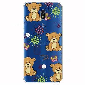 Butterfly Bear Super Clear Soft TPU Back Cover for Mi Xiaomi Redmi 8A