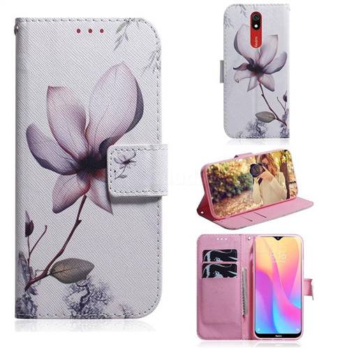 Magnolia Flower PU Leather Wallet Case for Mi Xiaomi Redmi 8A