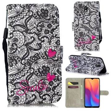 Lace Flower 3D Painted Leather Wallet Phone Case for Mi Xiaomi Redmi 8A