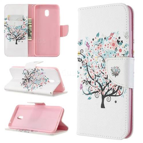 Colorful Tree Leather Wallet Case for Mi Xiaomi Redmi 8A