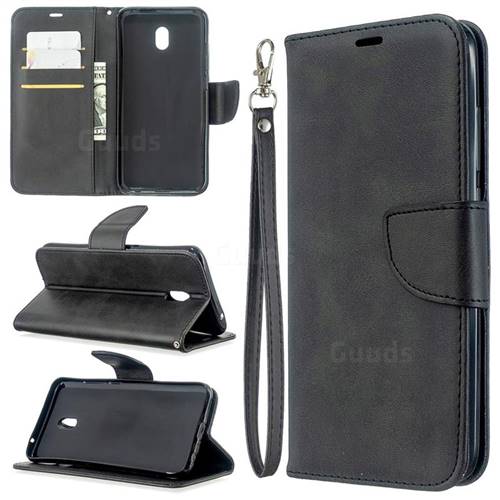 Classic Sheepskin PU Leather Phone Wallet Case for Mi Xiaomi Redmi 8A - Black