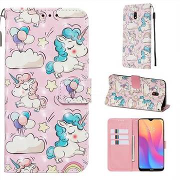 Angel Pony 3D Painted Leather Wallet Case for Mi Xiaomi Redmi 8A