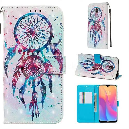 ColorDrops Wind Chimes 3D Painted Leather Wallet Case for Mi Xiaomi Redmi 8A