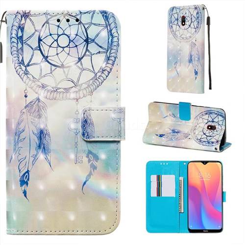 Fantasy Campanula 3D Painted Leather Wallet Case for Mi Xiaomi Redmi 8A