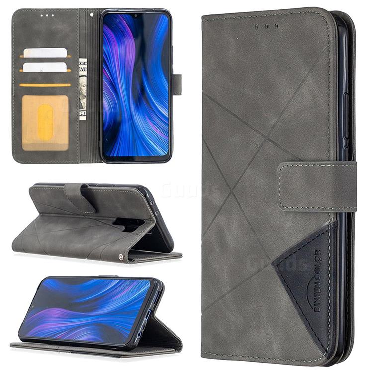 Binfen Color BF05 Prismatic Slim Wallet Flip Cover for Xiaomi Redmi 9 - Gray