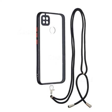 Necklace Cross-body Lanyard Strap Cord Phone Case Cover for Xiaomi Redmi 9C - Black