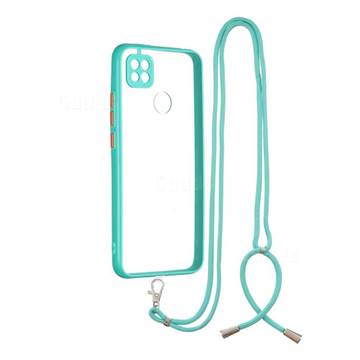 Necklace Cross-body Lanyard Strap Cord Phone Case Cover for Xiaomi Redmi 9C - Blue