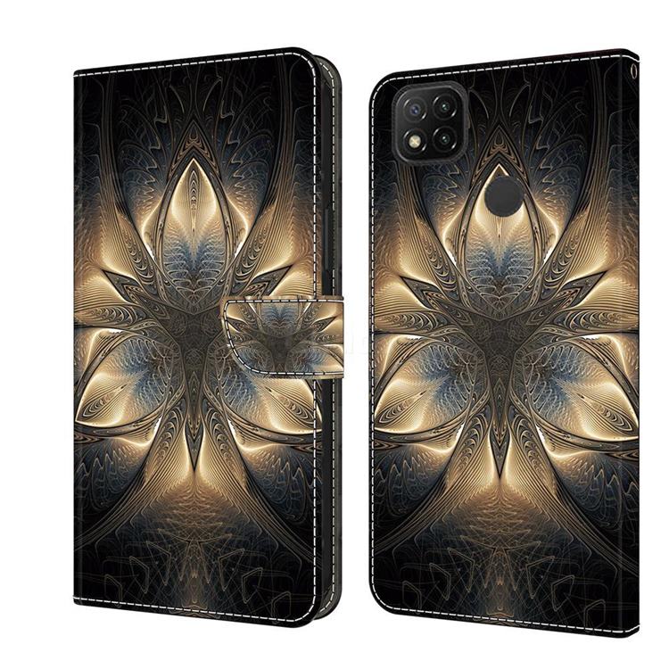 Resplendent Mandala Crystal PU Leather Protective Wallet Case Cover for Xiaomi Redmi 9C