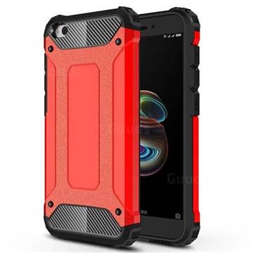 King Kong Armor Premium Shockproof Dual Layer Rugged Hard Cover for Mi Xiaomi Redmi Go - Big Red