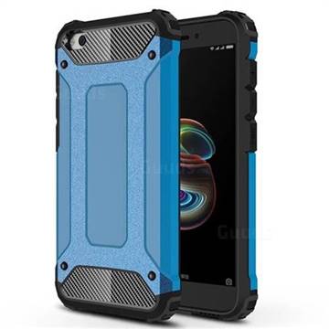 King Kong Armor Premium Shockproof Dual Layer Rugged Hard Cover for Mi Xiaomi Redmi Go - Sky Blue