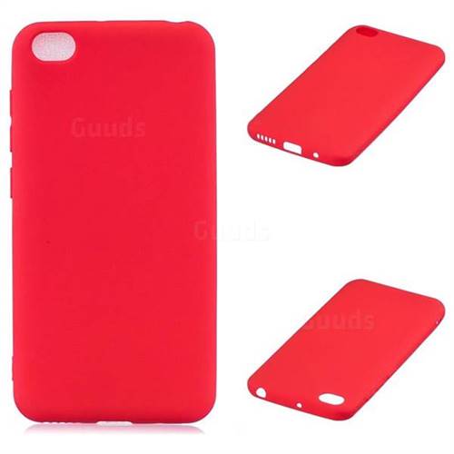 Candy Soft Silicone Protective Phone Case for Mi Xiaomi Redmi Go - Red