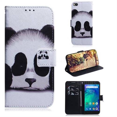 Sleeping Panda PU Leather Wallet Case for Mi Xiaomi Redmi Go