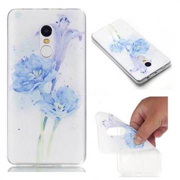 Lily Flower Soft TPU Back Cover for Xiaomi Redmi Note 4 Red Mi Note4