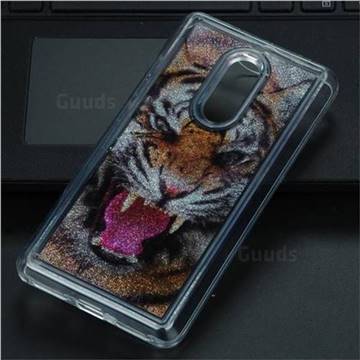 Tiger Glassy Glitter Quicksand Dynamic Liquid Soft Phone Case for Xiaomi Redmi Note 4 Red Mi Note4