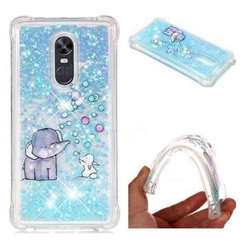 Bubble Jumbo Rabbit Dynamic Liquid Glitter Sand Quicksand Star TPU Case for Xiaomi Redmi Note 4 Red Mi Note4