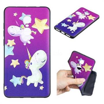 Pony 3D Embossed Relief Black TPU Cell Phone Back Cover for Xiaomi Redmi Note 4 Red Mi Note4