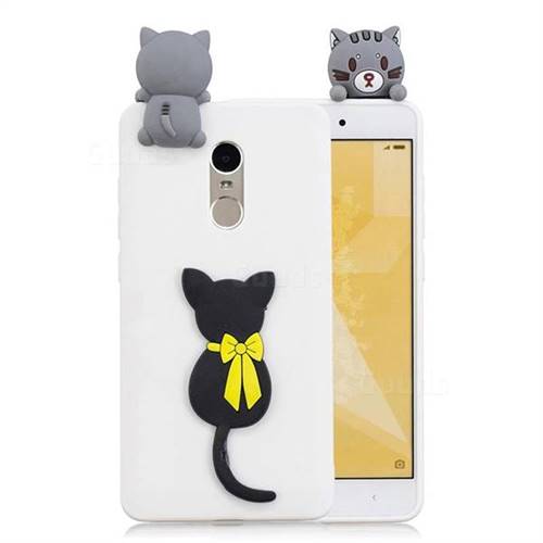 Little Black Cat Soft 3D Climbing Doll Soft Case for Xiaomi Redmi Note 4 Red Mi Note4