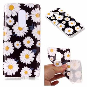 White Chrysanthemum Matte Soft TPU Back Cover for Xiaomi Redmi Note 4 Red Mi Note4