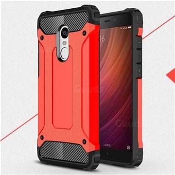 King Kong Armor Premium Shockproof Dual Layer Rugged Hard Cover for Xiaomi Redmi Note 4 Red Mi Note4 - Big Red