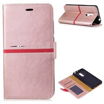 Luxury Elegant PU Leather Wallet Case for Xiaomi Redmi Note 4 Red Mi Note4 - Rose Gold
