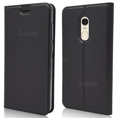 Ultra Slim Card Magnetic Automatic Suction Leather Wallet Case for Xiaomi Redmi Note 4 Red Mi Note4 - Star Grey
