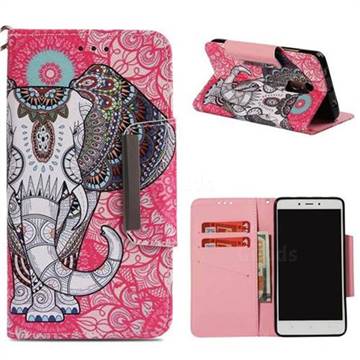 Totem Jumbo Big Metal Buckle PU Leather Wallet Phone Case for Xiaomi Redmi Note 4 Red Mi Note4