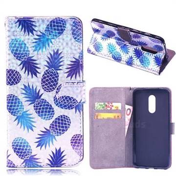 Pineapple Laser Light PU Leather Wallet Case for Xiaomi Redmi Note 4 Red Mi Note4
