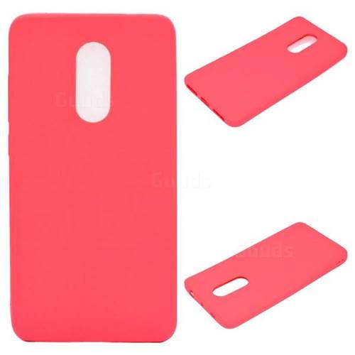 Candy Soft Silicone Protective Phone Case for Xiaomi Redmi Note 4X - Red