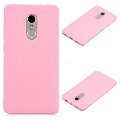 Candy Soft Silicone Protective Phone Case for Xiaomi Redmi Note 4X - Dark Pink
