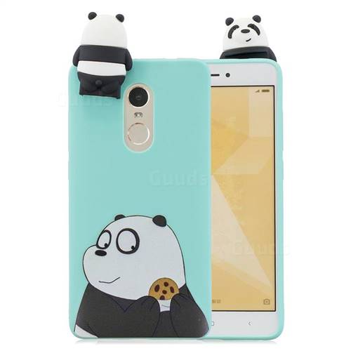 Striped Bear Soft 3D Climbing Doll Stand Soft Case for Xiaomi Redmi Note 4X