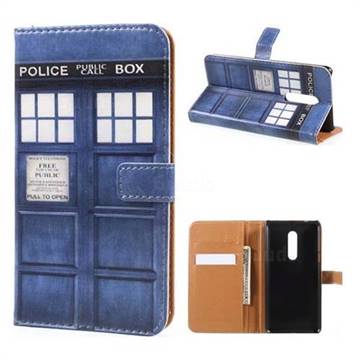 Police Box Leather Wallet Case for Xiaomi Redmi Note 4X