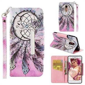 Angel Monternet Big Metal Buckle PU Leather Wallet Phone Case for Xiaomi Redmi Note 4X