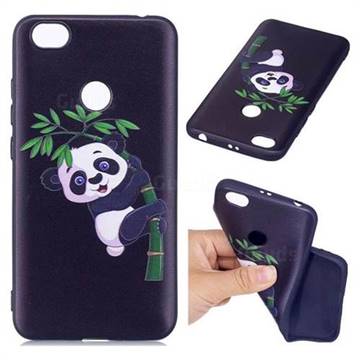Bamboo Panda 3D Embossed Relief Black Soft Back Cover for Xiaomi Redmi Note 5A