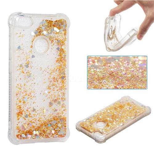 Dynamic Liquid Glitter Sand Quicksand Star TPU Case for Xiaomi Redmi Note 5A - Diamond Gold